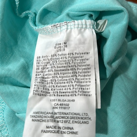 Bench Short Sleeve V-Neck Front Pocket T-Shirt - Teal Green - Picture 13 of 14